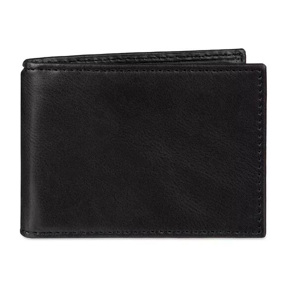 Sonoma Black Leather Trifold Wallet | RFID | Men’s Classic | NWT Gift Box - Picture 5 of 8